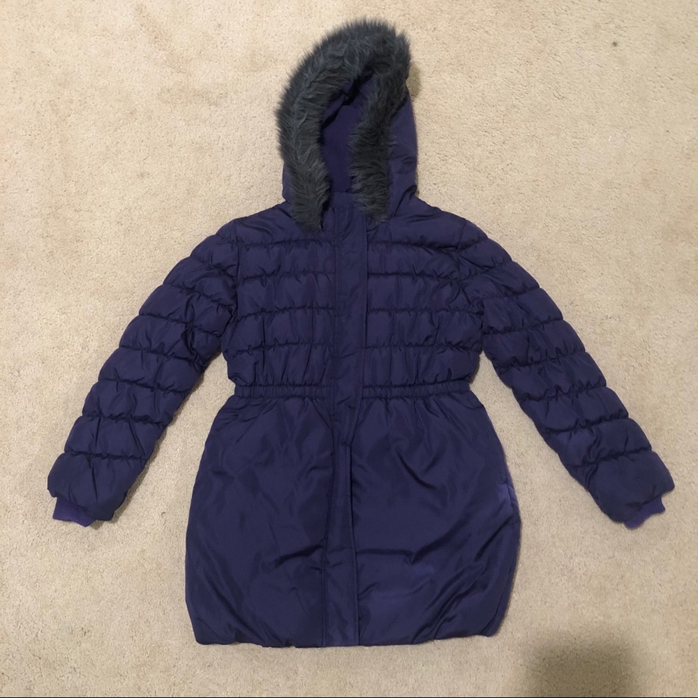 Girls Crazy 8 Purple Winter Jacket Puffer Coat
